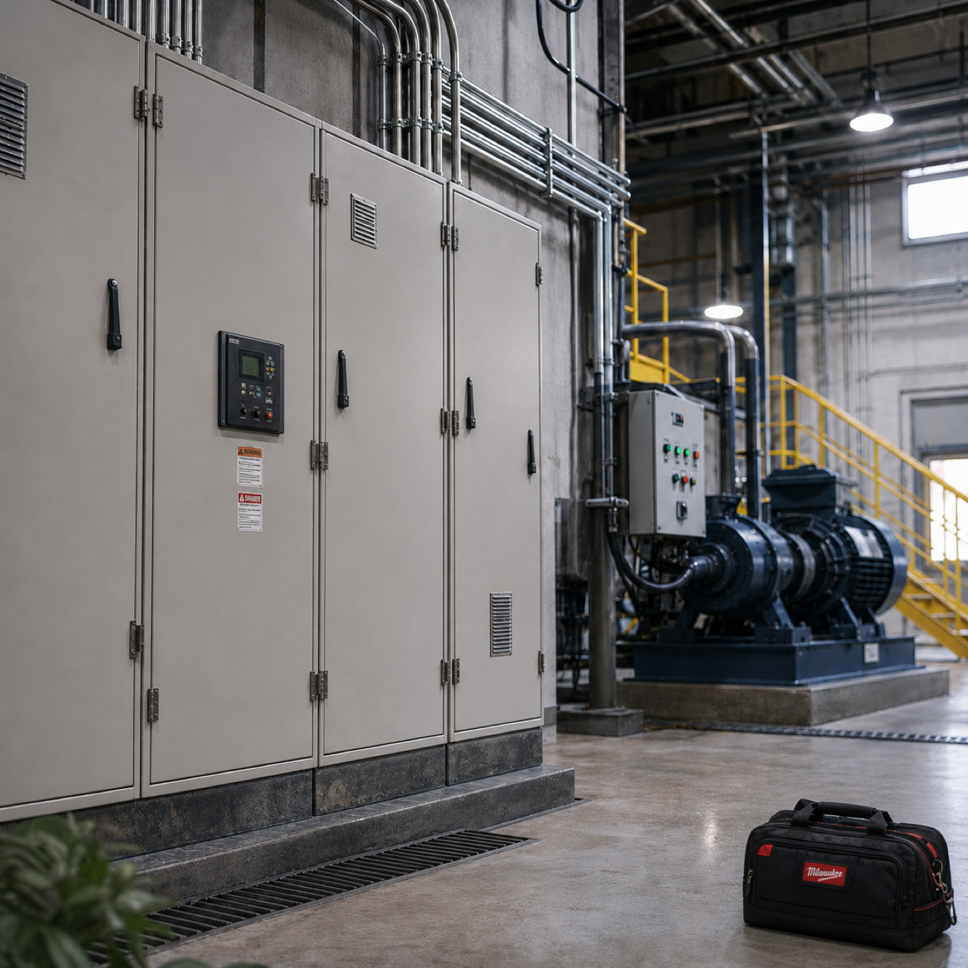 Industrial electrical switchgear installation by Sekey Electrical Services in Cambridge